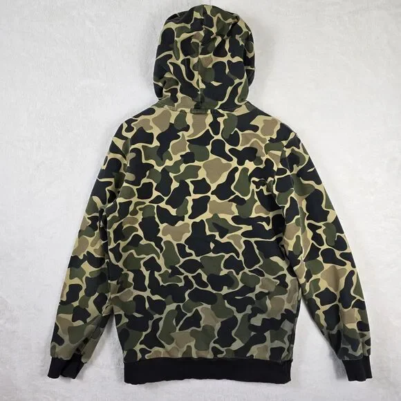 Adidas Camo Fade Hoodie Mens Size Small Trefoil Dip Dyed Grunge Hip Hop Y2K - Picture 10 of 11